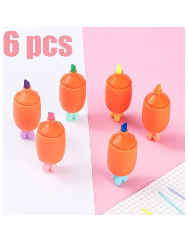 Set de 6 Marcadores de Carrotas JOMPENS Multicolor 7.5cm