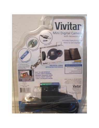 Cámara Digital Mini Vivitar con Kit de Accesorios 16MB