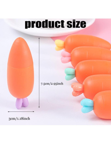 Set de 6 Marcadores de Carrotas JOMPENS Multicolor 7.5cm