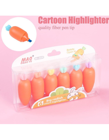 Set de 6 Marcadores de Carrotas JOMPENS Multicolor 7.5cm