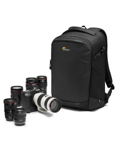 Mochila para cámara Lowepro Flipside BP 400 AW III - Negro - Acceso trasero y lateral