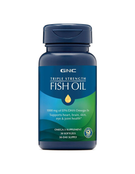 Suplemento Omega 3 GNC Aceite de Pescado Triple Fuerza 1000mg