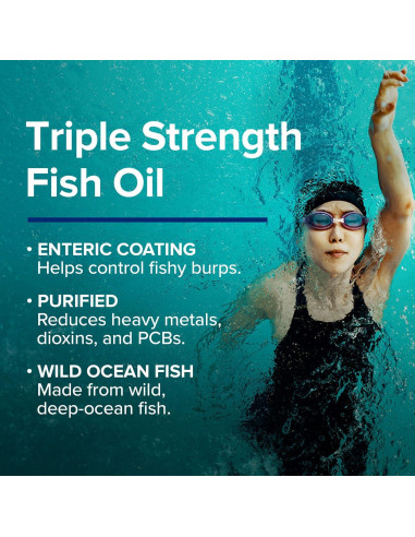 Suplemento Omega 3 GNC Aceite de Pescado Triple Fuerza 1000mg