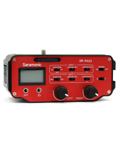 Adaptador de Audio Saramonic SR-PAX2 para Cámaras DSLR y Sin Espejo