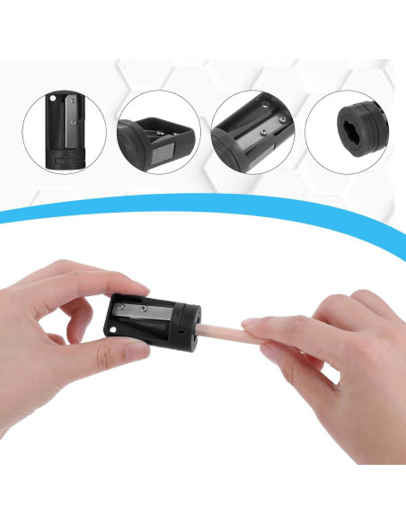 Paquete de 6 Sacapuntas de Lápiz de Carpintero Sliverdew