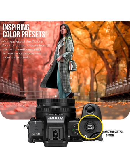 Cámara Sin Espejo Nikon Z50 II 20.9 MP con Lente 16-50mm