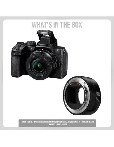Cámara Sin Espejo Nikon Z50 II 20.9 MP con Lente 16-50mm