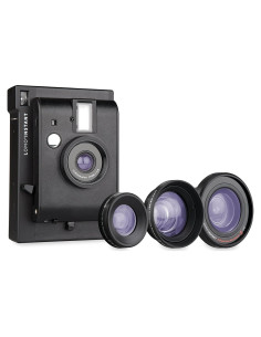 Cámara Instantánea Lomografía Lomo'Instant Negra + 3 Lentes
