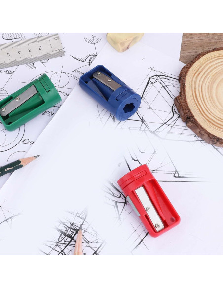 Paquete de 6 Sacapuntas de Lápiz de Carpintero Sliverdew