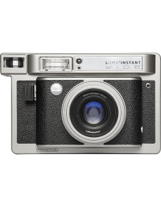 Cámara Instantánea Lomo'Instant Wide con Lentes Cuero Negro 2