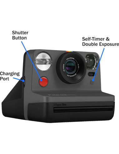 Cámara Instantánea i-Type Now Gen 2 Lumintrail - Negro