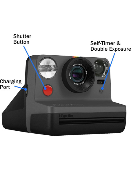 Cámara Instantánea i-Type Now Gen 2 Lumintrail - Negro