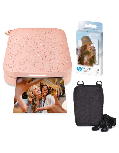 Impresora de Fotos Portátil HP Sprocket Rosa 2x3 Zink