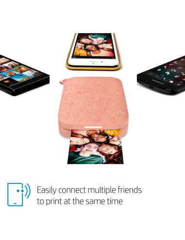 Impresora de Fotos Portátil HP Sprocket Rosa 2x3 Zink