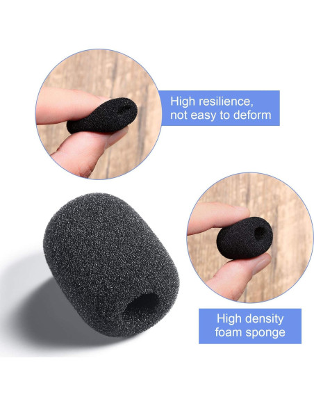 100 Fundas de Espuma para Micrófono Frienda 30x22mm