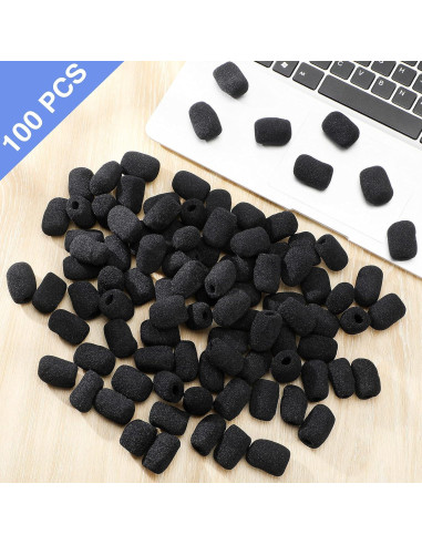 100 Fundas de Espuma para Micrófono Frienda 30x22mm