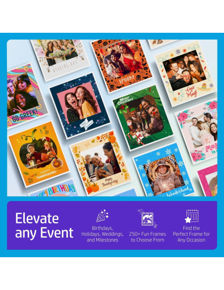 Impresora de Fotos Instantáneas HP Sprocket Blanca + 110 Hojas Zink