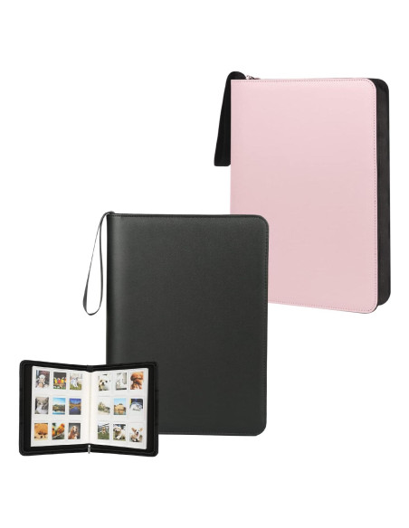 Álbum de Fotos Ruibytree 540 Bolsillos Impermeable Negro