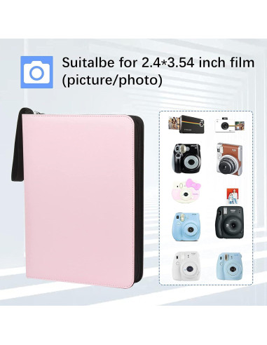 Álbum de Fotos Ruibytree 540 Bolsillos Impermeable Negro