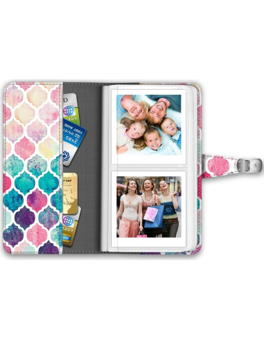 Álbum de Fotos Fintie 64 Bolsillos Cuero Vegan Amor Marroquí