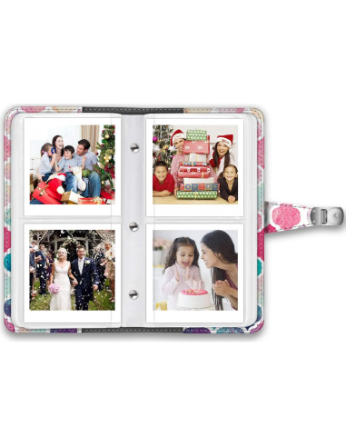 Álbum de Fotos Fintie 64 Bolsillos Cuero Vegan Amor Marroquí