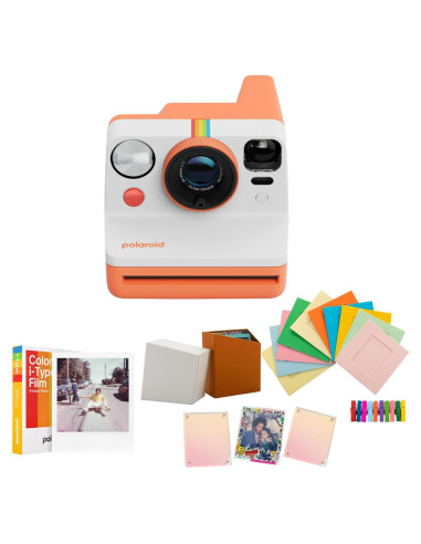Cámara Instantánea Analógica Polaroid Now 3 Coral con Película