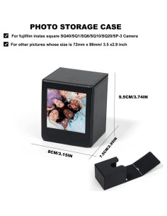 Caja de Almacenamiento para Fotos Fujifilm Instax SQ - Negro 2