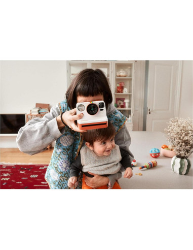 Cámara Instantánea Analógica Polaroid Now 3 Coral con Película
