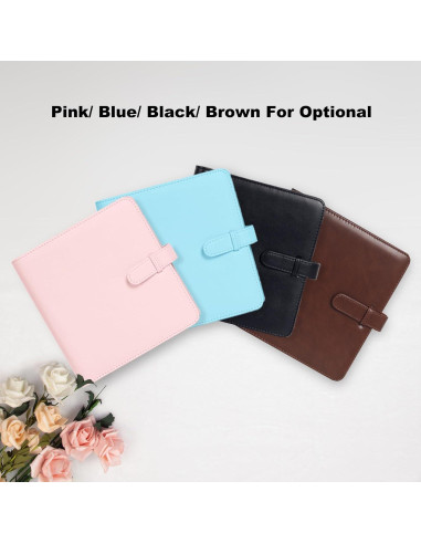 Álbum de Fotos Aisnyho 288 Bolsillos Cuero Marrón 20x19.5 cm