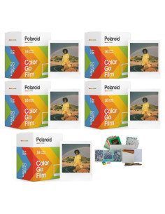 Película Color Polaroid Go - Paquete de 5 con Caja de Almacenamiento