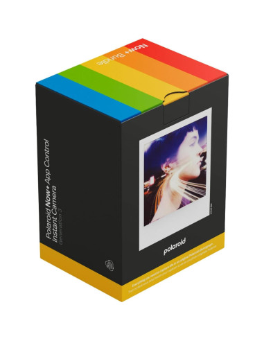 Cámara Instantánea Polaroid Now+ Gen 3 Negra + 8 Fotos