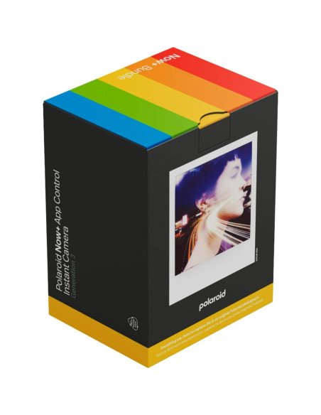 Cámara Instantánea Polaroid Now+ Gen 3 Negra + 8 Fotos