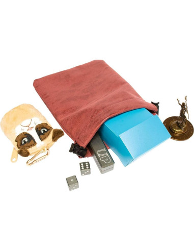 Bolsa de Colección Ultra Pro Suede Treasure Nest Rojo 15.88x21.59cm