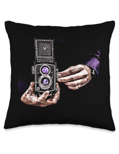 Cojín Clásico de Lomo Doble Objetivo Vintage 40x40 cm