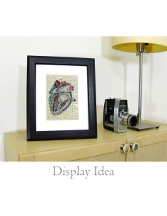 Impresión de Arte Vintage en Página de Libro 20.32x26.67 cm 2