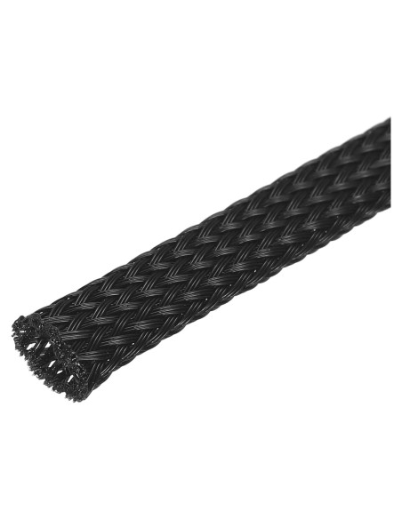 Manguito Expandible uxcell 6.35mm x 30m Negro Aislante