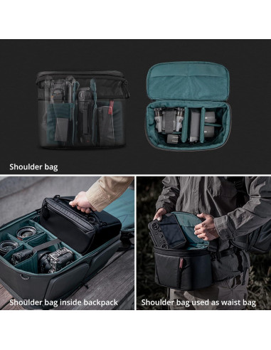Mochila para cámara PGYTECH OneMo 2 45L Negra con bolso