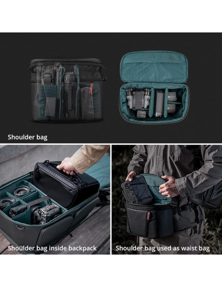 Mochila para cámara PGYTECH OneMo 2 45L Negra con bolso