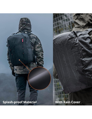 Mochila para cámara PGYTECH OneMo 2 45L Negra con bolso