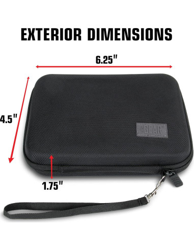 Estuche rígido USA GEAR para cámara 360 Ricoh Theta Z1 - Resistente al agua