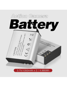 Batería recargable GeeKam 1350mAh para cámaras de acción 2