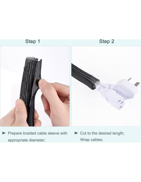 Manguito Expandible uxcell 6.35mm x 30m Negro Aislante