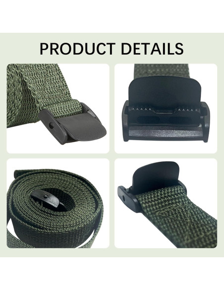 4 Correas de Nylon Acuxiaza 145cm para Cámara de Caza