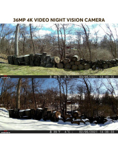 Cámara de sendero WOSPORTS G600-4K 48MP visión nocturna IP66 2