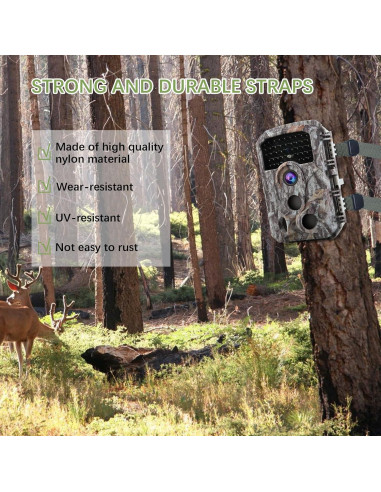 4 Correas de Nylon Acuxiaza 145cm para Cámara de Caza