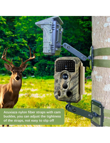 4 Correas de Nylon Acuxiaza 145cm para Cámara de Caza