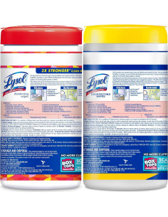 Toallitas Desinfectantes Lysol 240 Unidades Multi-Superficie 2