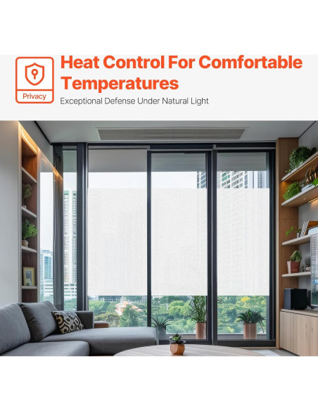 Película de Privacidad VEVOR 60x200 cm Esmerilada UV