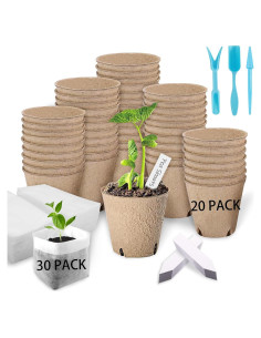 Kit de Inicio de Semillas Biodegradables VirgoCCY - 103 Piezas