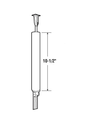 Cierre de Puerta de Pantalla Prime-Line K 5073 Negro Ajustable
